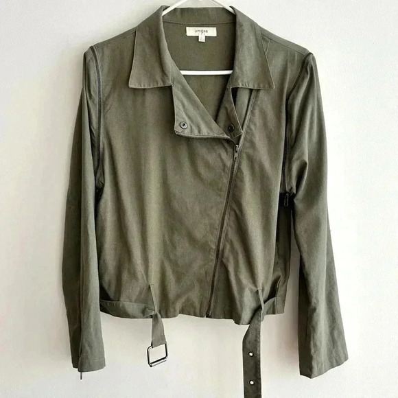 Umgee USA Sage/Olive Green Lightweight Motorcycle Jacket/Vest, Size Large - Picture 1 of 16